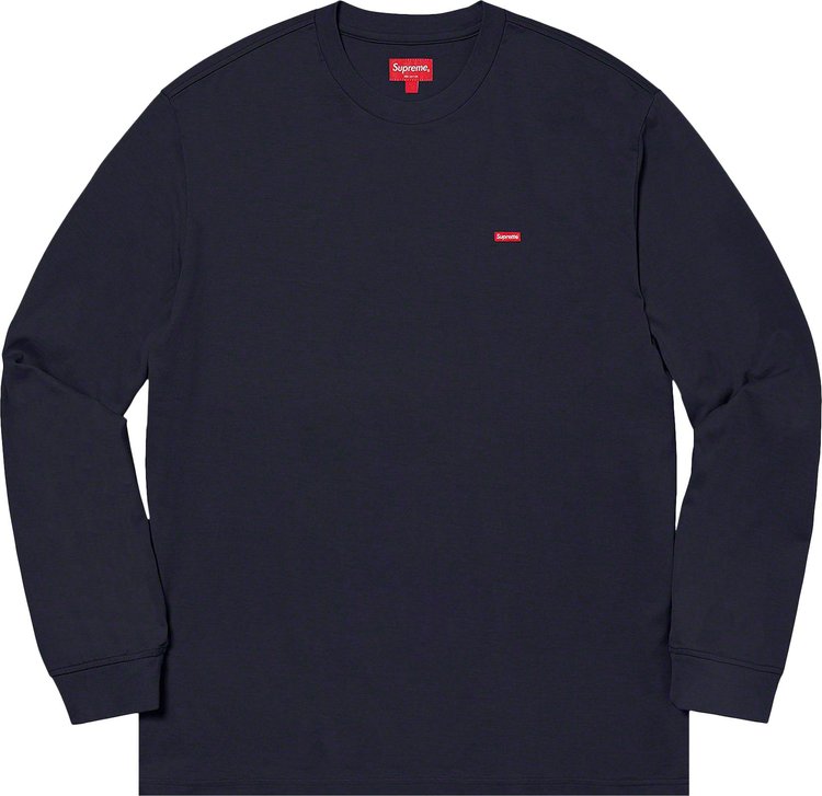 Supreme Small Box Long Sleeve Tee Navy