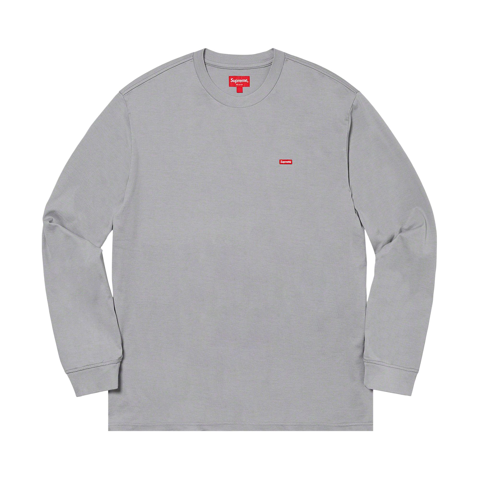 Supreme small box shirt 2022fw grey 美品 Buy Supreme Small Box Long-Sleeve Tee 'Grey' - FW20KN6 GREY | GOAT