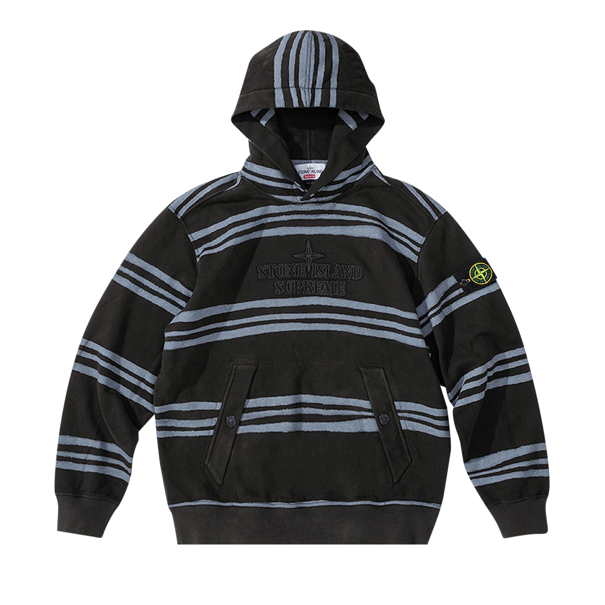 Supreme full stripe hooded sweatshirt shop