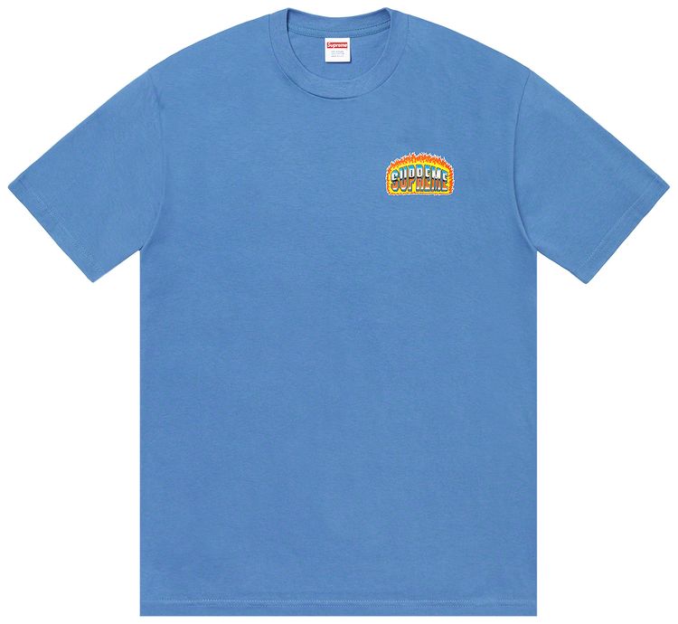 Supreme Chrome Tee Dusty Light Royal