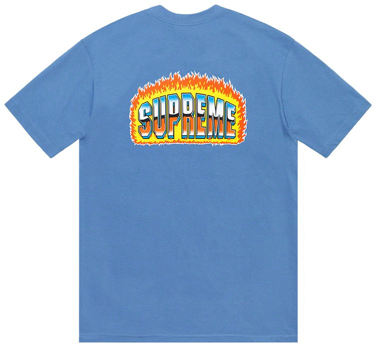 Supreme Chrome Tee Dusty Light Royal