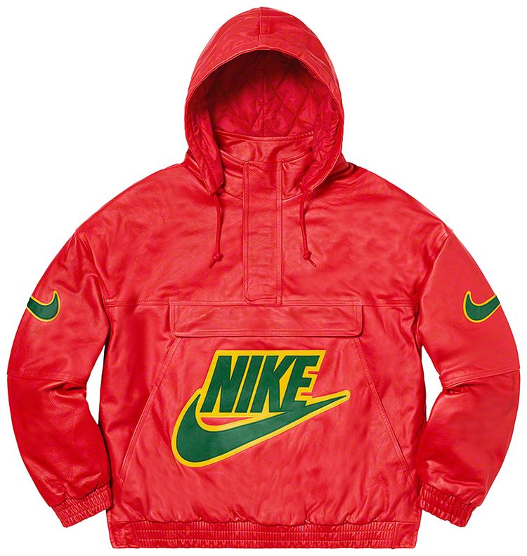 supreme x nike leather anorak