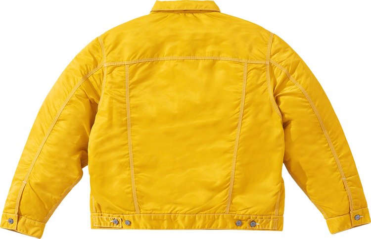 Supreme x Levis Nylon Trucker Jacket Yellow