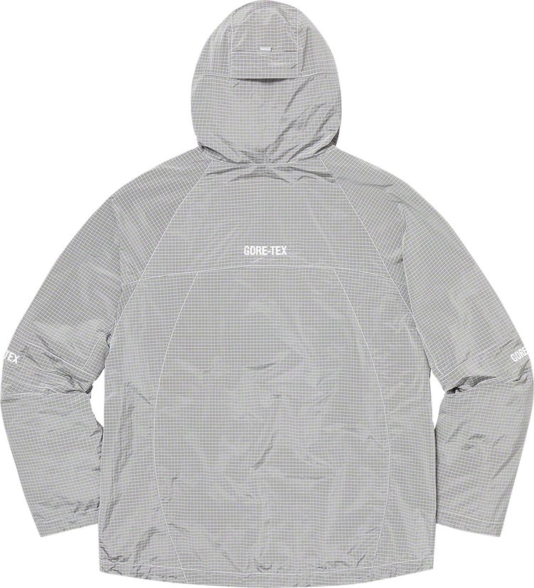 Supreme Gore Tex Contrast Stitch Anorak Silver