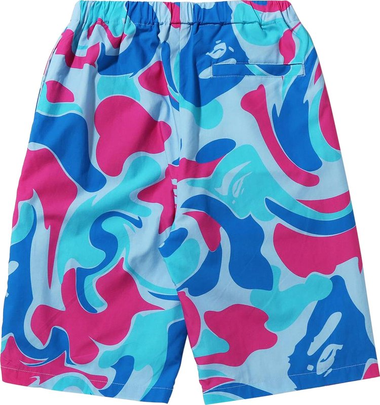 BAPE Marble Camo Shorts Blue