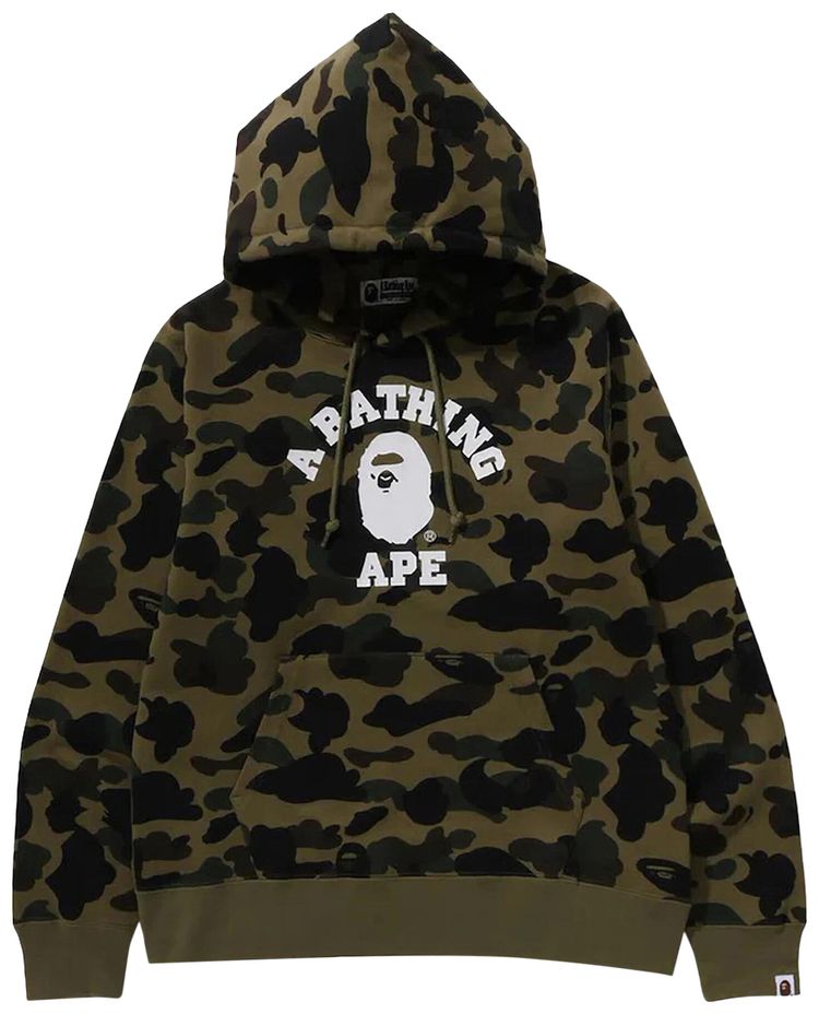 BAPE 1st Camo Hoodie Green