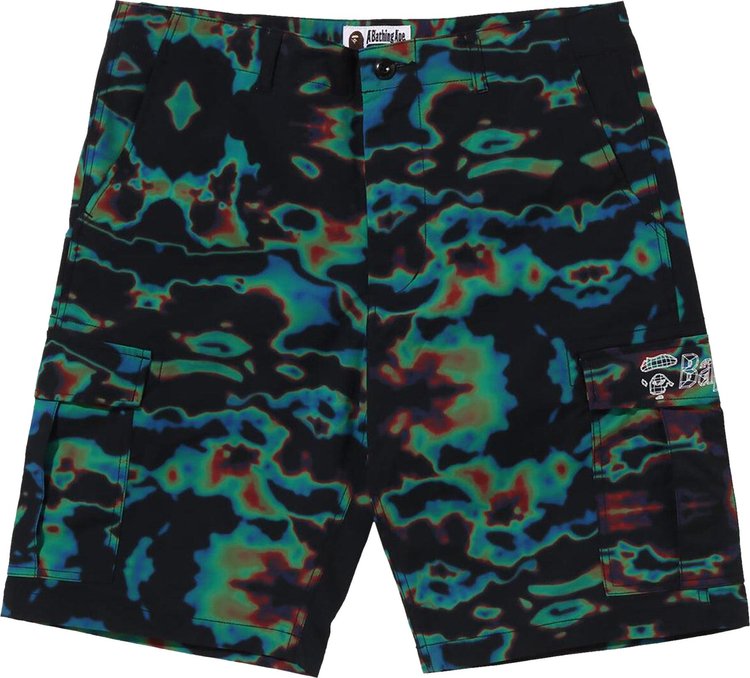 BAPE Thermography Cargo Shorts Multicolor