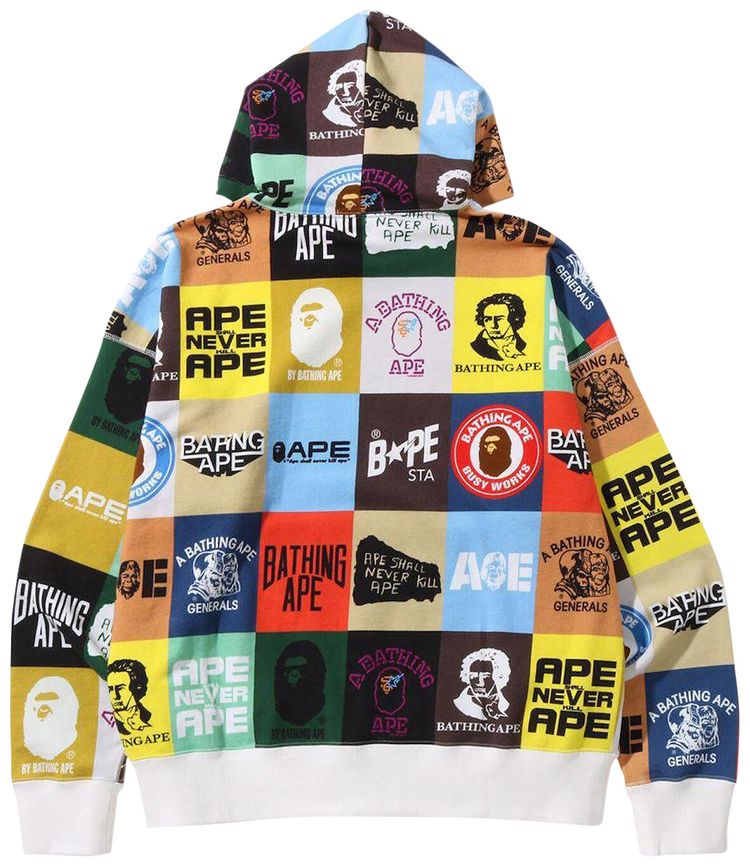 BAPE Classic Logo Loose Fit Pullover Hoodie Multicolor