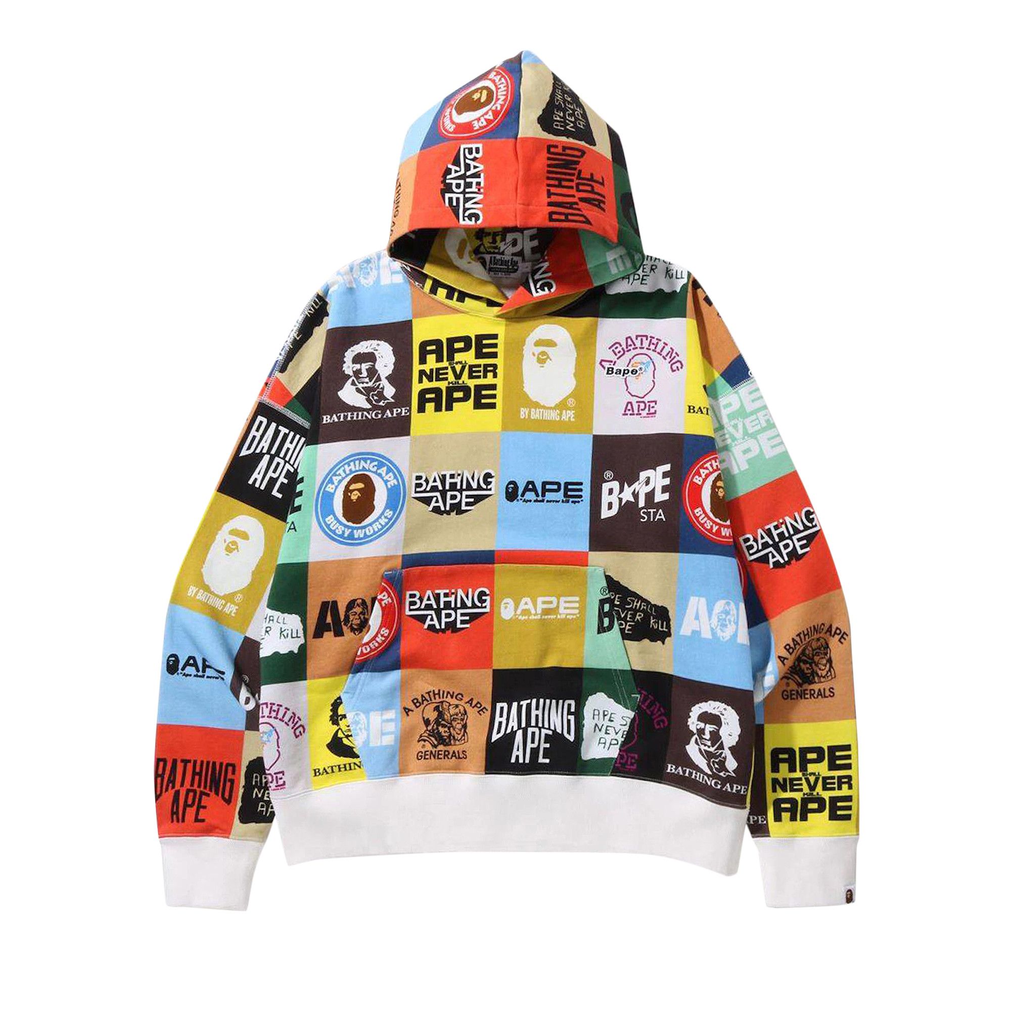 Bape hoodie multicolor deals