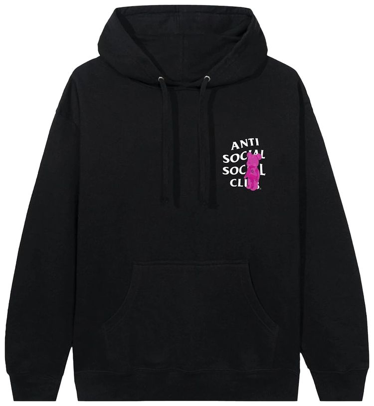 Anti Social Social Club Bearbrick Hoodie Black