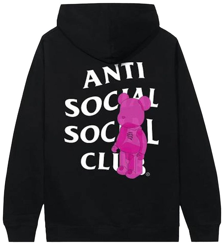 Anti Social Social Club Bearbrick Hoodie Black