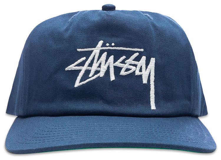 Stussy Big Stock Mid Depth Cap Navy