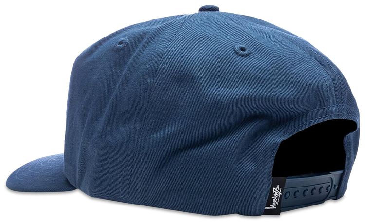 Stussy Big Stock Mid Depth Cap Navy