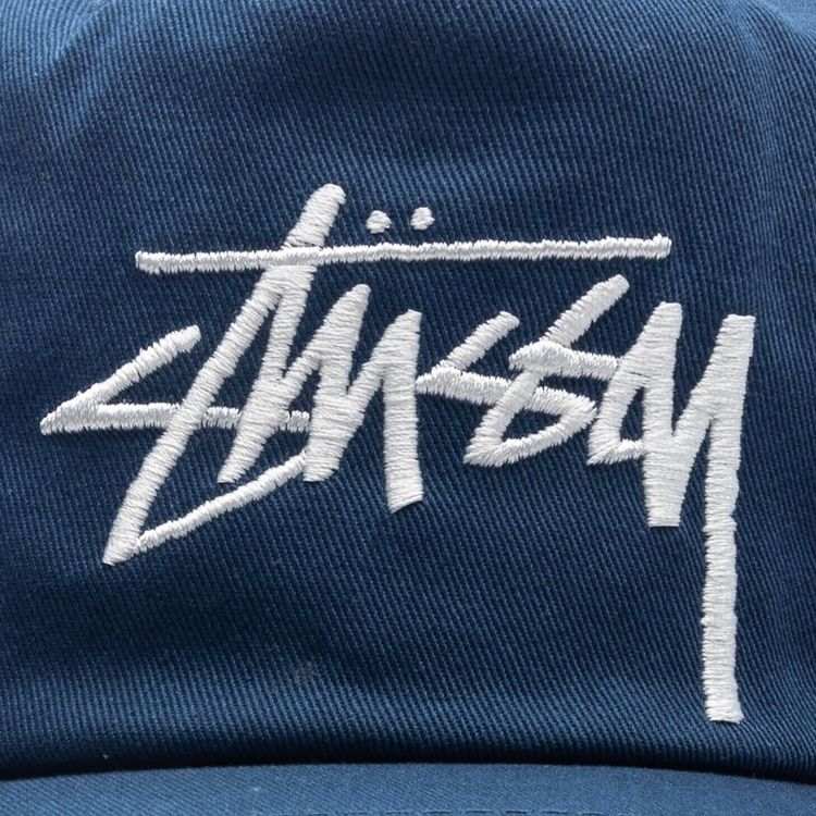 Stussy Big Stock Mid Depth Cap Navy