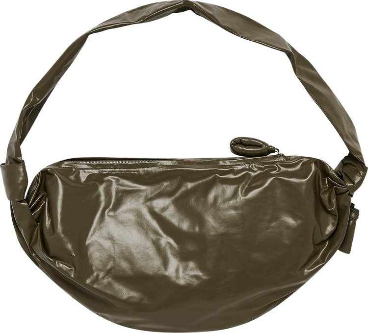 Lemaire Medium Soft Croissant Bag Dark Olive