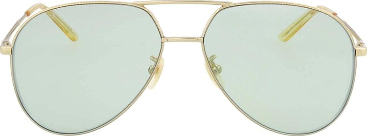 Gucci Aviator Sunglasses GoldGreen