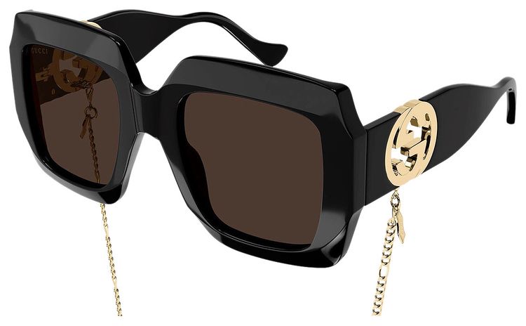 Gucci Square Sunglasses BlackBrown