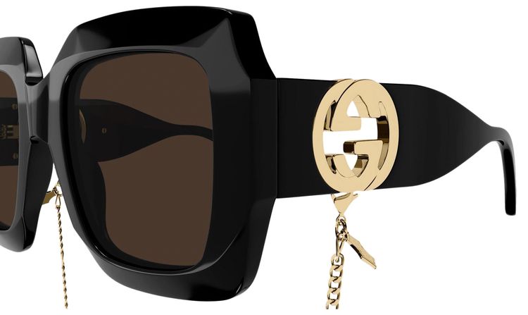 Gucci Square Sunglasses BlackBrown