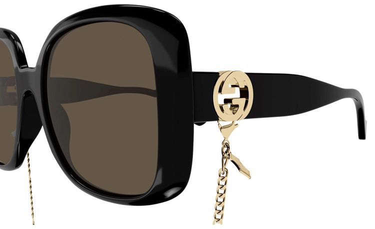 Gucci Square Sunglasses BlackBrown