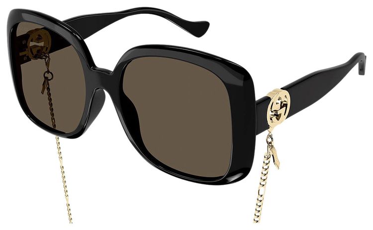 Gucci Square Sunglasses BlackBrown