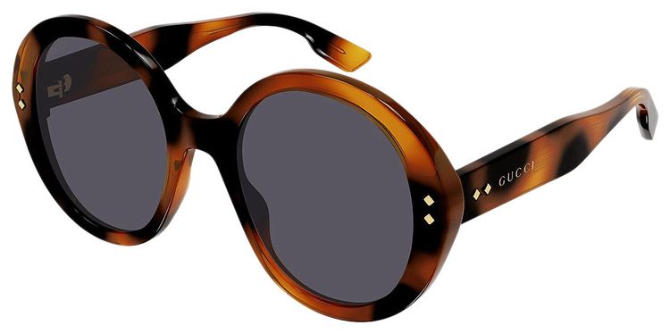 Gucci Round Sunglasses HavanaSmoke