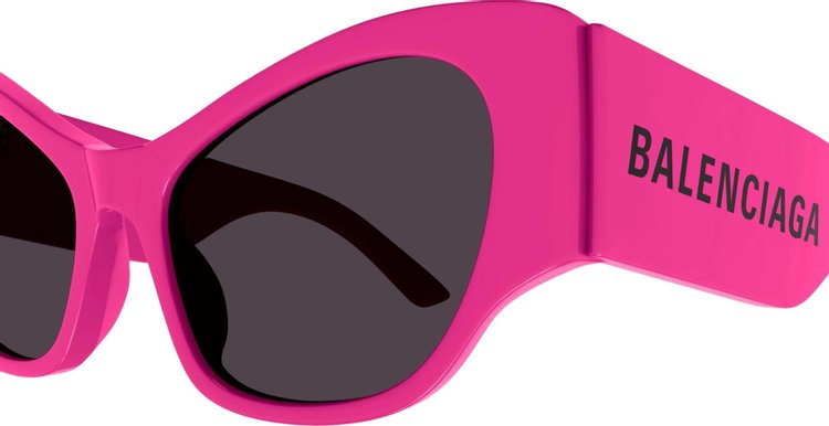 Balenciaga Cat Eye Sunglasses FuchsiaGrey