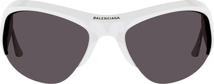 Balenciaga Cat Eye Sunglasses WhiteSilverGrey