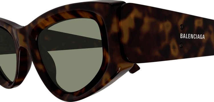 Balenciaga Cat Eye Sunglasses HavanaGreen