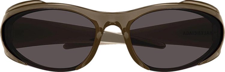 Balenciaga Shield Sunglasses BrownGrey