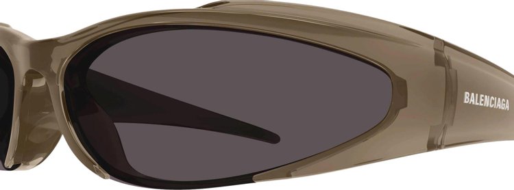 Balenciaga Shield Sunglasses BrownGrey