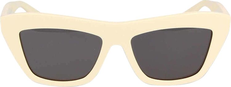 Bottega Veneta Square Sunglasses IvoryGrey