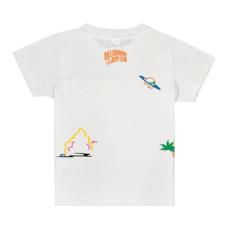 Billionaire Boys Club Kids BB Clouds Short Sleeve T Shirt White