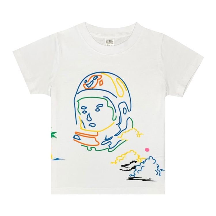 Billionaire Boys Club Kids BB Clouds Short Sleeve T Shirt White