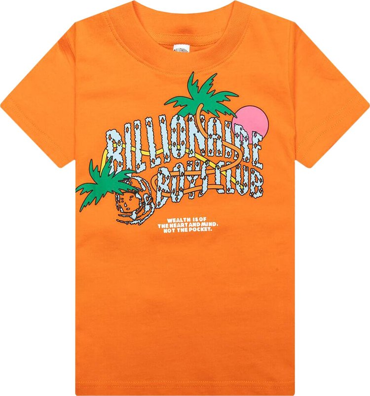 Billionaire Boys Club Kids BB Utopia Arch Short Sleeve T Shirt Orange Peel