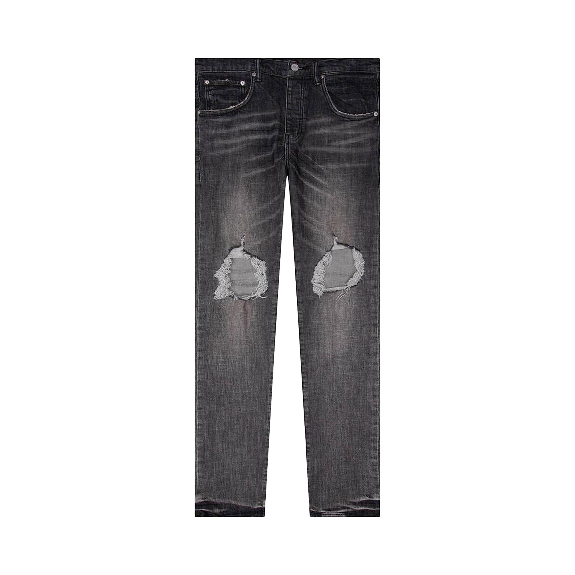 Buy PURPLE BRAND Dirty Blowout Jeans 'Grey' - P002 GEB | GOAT