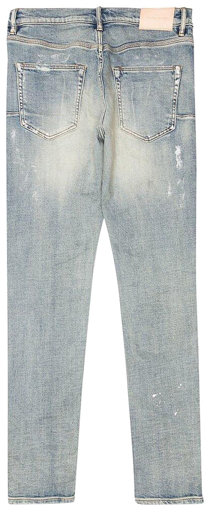 PURPLE BRAND Paint Blowout Jeans Light Indigo