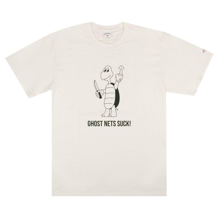 Noah Ghost Nets Suck Short Sleeve T Shirt White