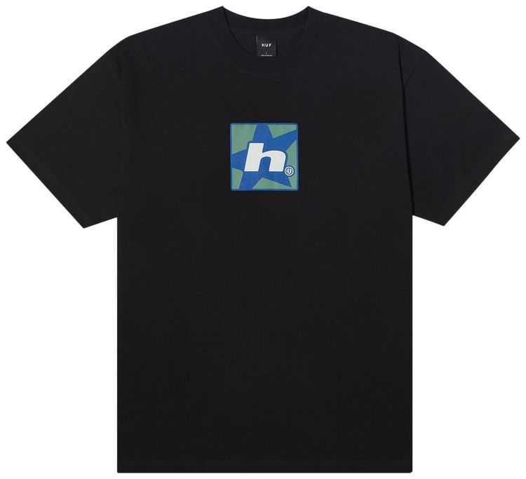 HUF H Star Short Sleeve Tee Black