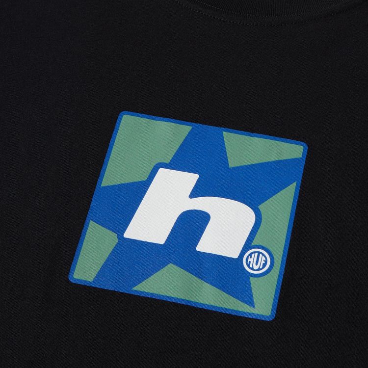 HUF H Star Short Sleeve Tee Black