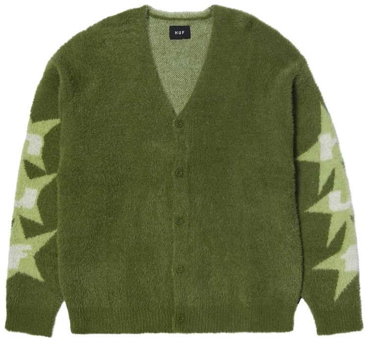 HUF Ursa Mohair Cardigan Pesto