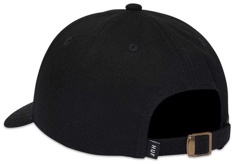 HUF Star Box Logo 6 Panel Curved Visor Hat Black