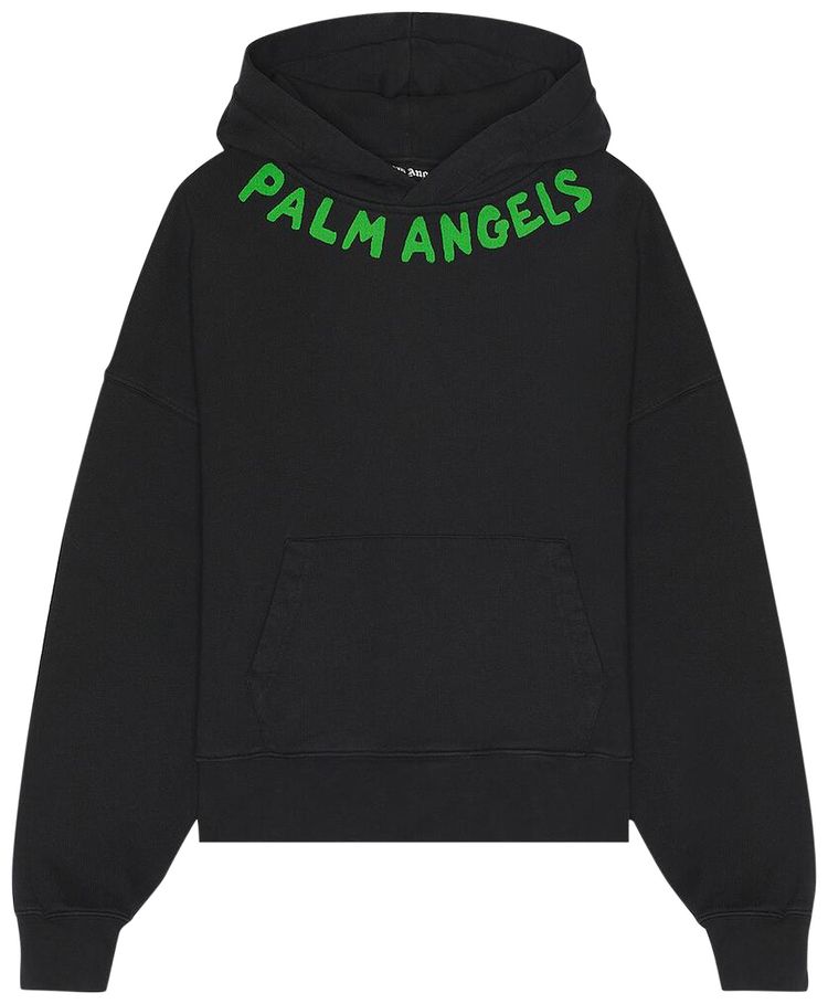 Palm Angels Logo Hoodie Black