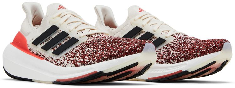 Adidas UltraBoost Light Chalk Bright Red Gradient