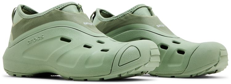 Satisfy x Crocs Quick Trail Low Moss