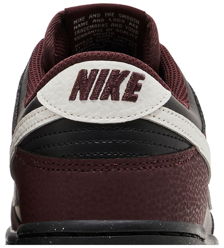Nike Wmns Dunk Low Next Nature Burgundy Crush Black