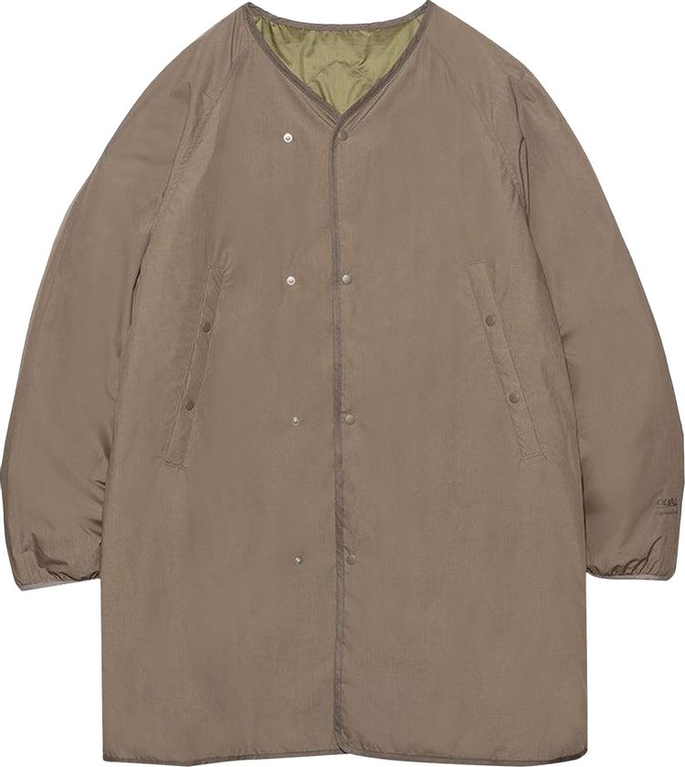 nanamica Reversible Down Coat Khaki Beige