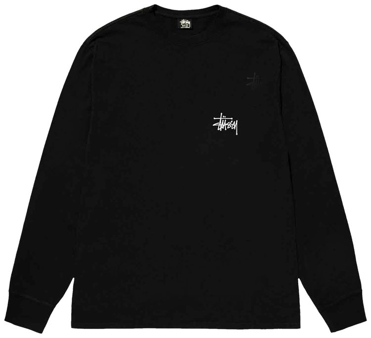 Stussy Basic Long Sleeve Tee Black