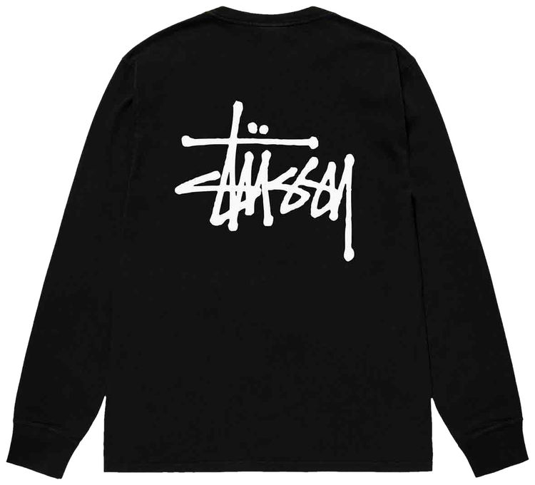 Stussy Basic Long Sleeve Tee Black