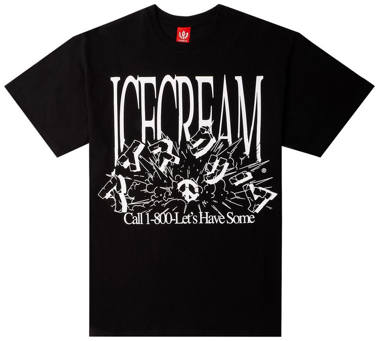 Icecream Smile Tee Black