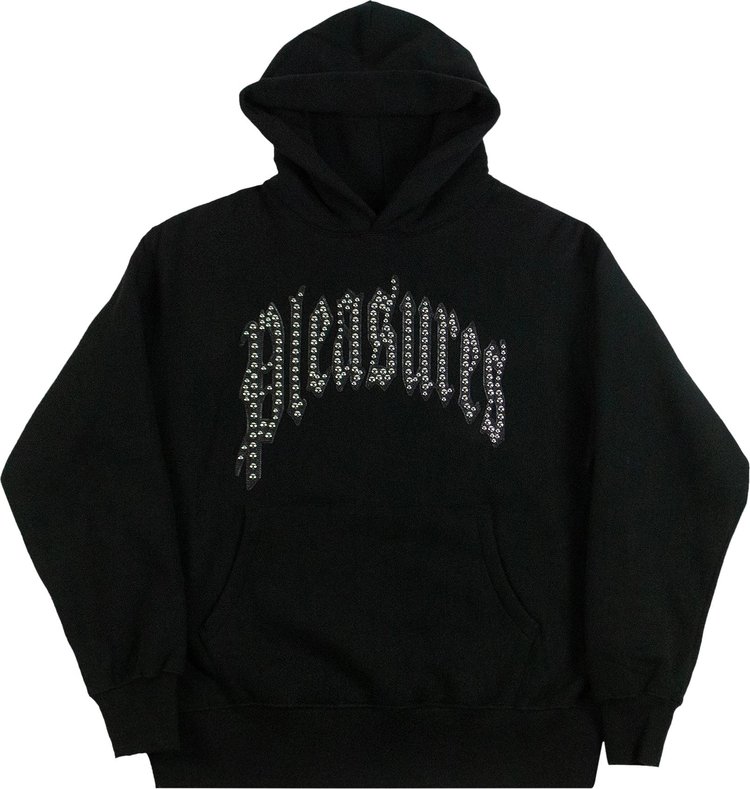 Pleasures Twitch Studded Hoodie Black